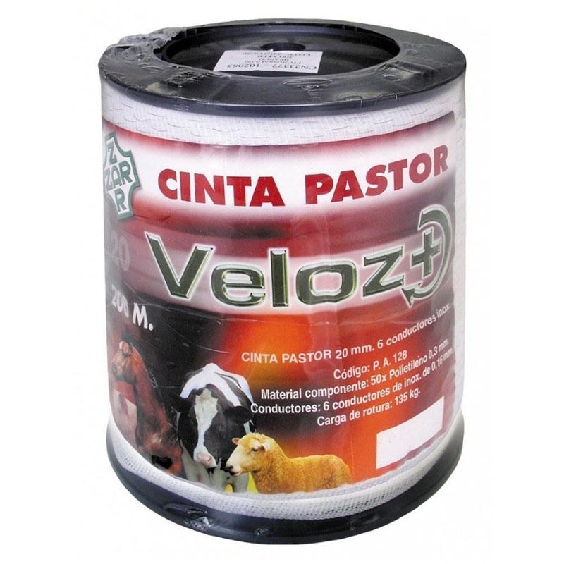 BOBINA CINTA PASTOR 40 MM 200 MTS 8 CONDUCTORES VELOZ