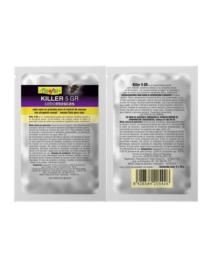 CEBO MOSCAS BANDEJA 2 UD. 10 Grs.