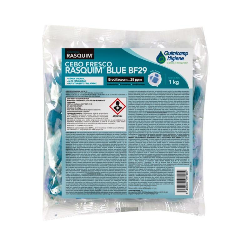 RASQUIM BLUE BF29 CEBO FRESCO 1 KG. COD. 306910