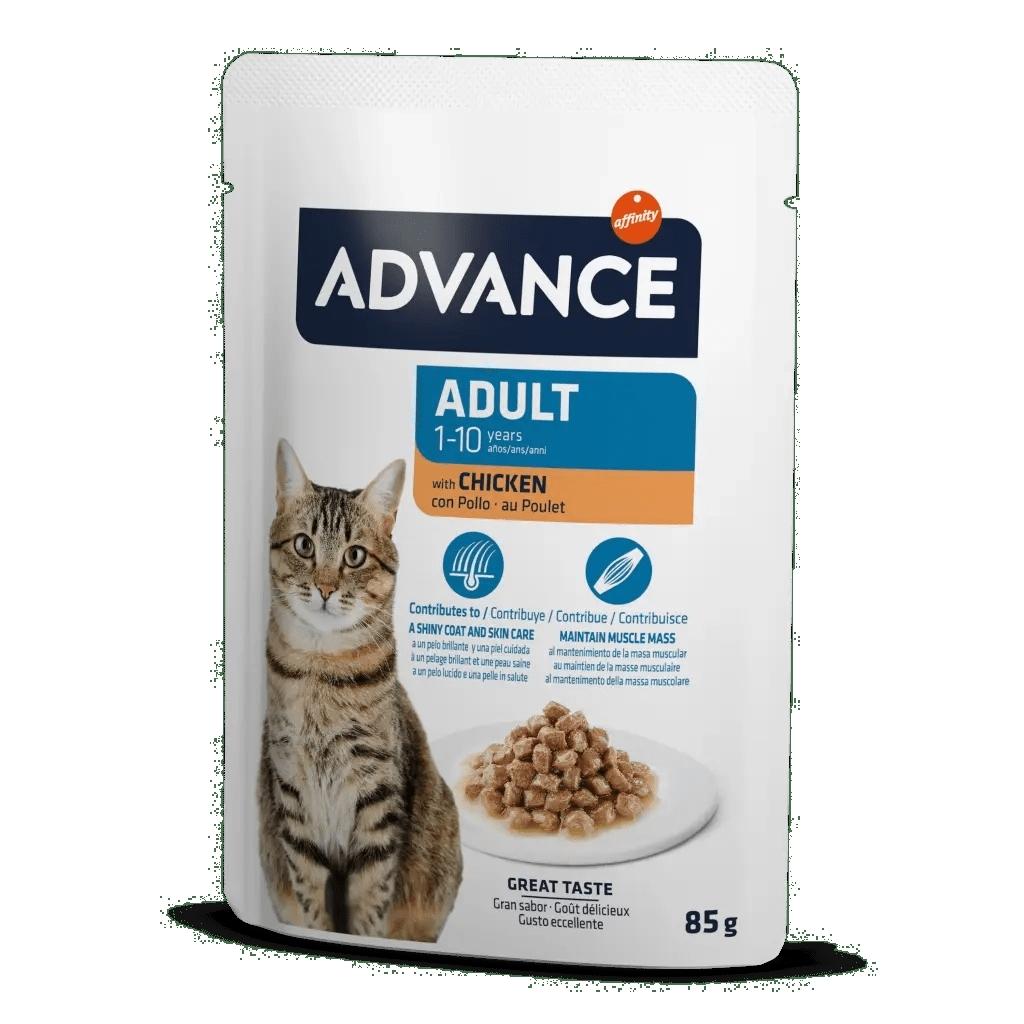 ADVANCE CAT WET ADULT CHICKEN 85 GRS.