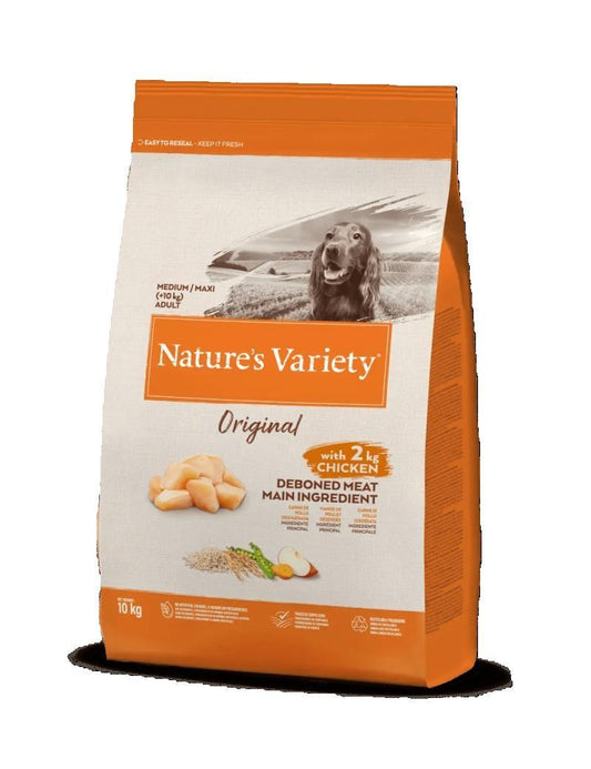 NATURES VARIETY DOG ORIGINAL MEDIUM ADULT CHICKEN 10 KGS.