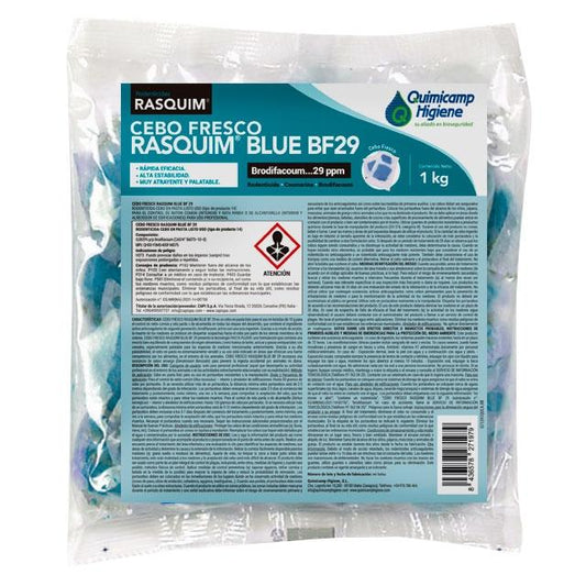 RASQUIM BLUE BF29 CEBO FRESCO 1 KG. COD. 306910