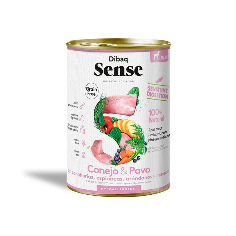 DSENSE DOG W/L RABBIT&TURKEY 380 GRS.  1009114