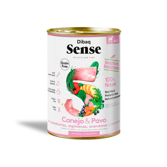 DSENSE DOG W/L RABBIT&TURKEY 380 GRS.  1009114